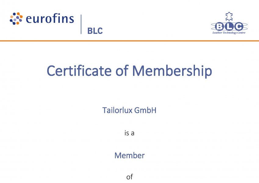 Tailorlux chemical marking provides traceability of leather